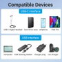 Vention Adaptador USB 3.0 Macho a USB Tipo-C Hembra CDPH0 Negro